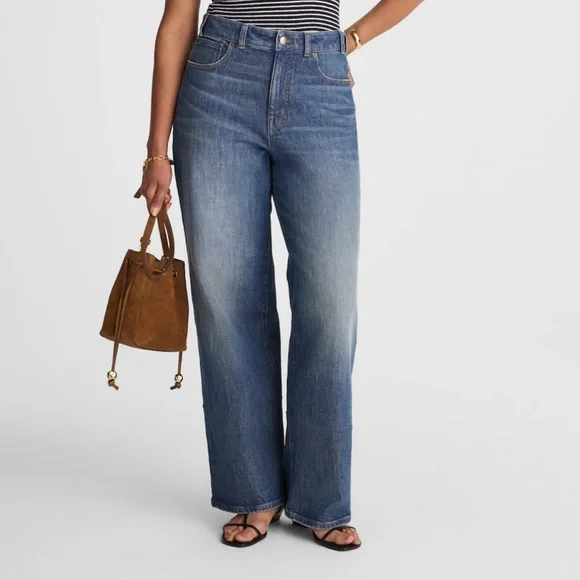 MADEWELL Curvy Perfect Vintage Wide-Leg Jeans Women’s Size 25 - Picture 12 of 13